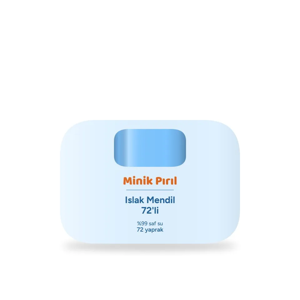 Minik Pırıl Bebek Islak Mendil 72'li